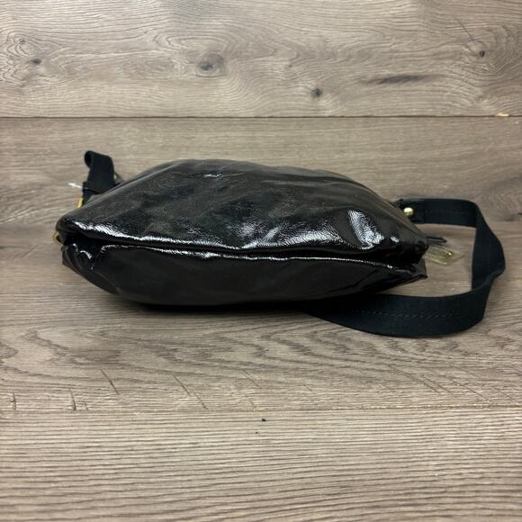 Coach Poppy Crossbody M1280-F22147 Black Patent Leather Shoulder Bag Purse - Picture 7 of 16